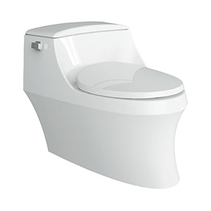 San Raphael Grande One-piece Toilet With Seat Cover In White