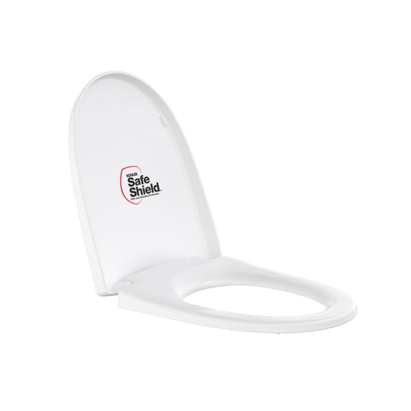 Odeon Quiet-Close Toilet Seat Cover in White colour