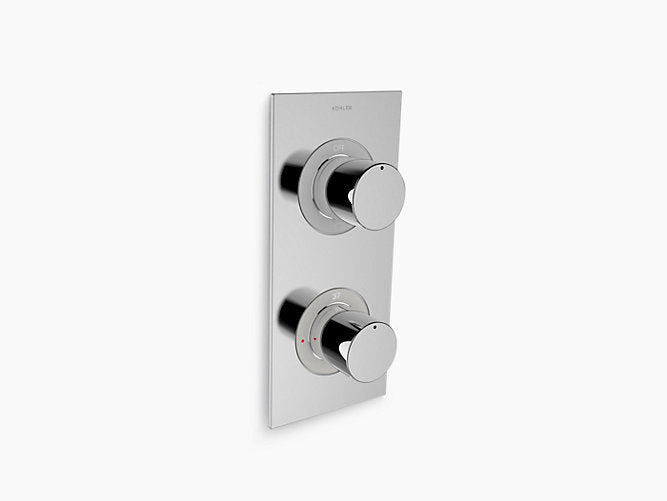 Beitou Recessed Thermostatic 3 Way Trim in Polished Chrome finish
