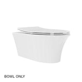 Veil Rimless Wall Hung Toilet Bowl Without Toilet Seat Cover In White