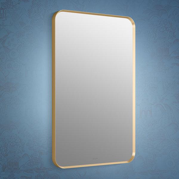 Kohler Essential Rectangular Mirror In Brushed Gold Finish