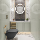 Grooming area- Vitality mirror with Modern life thunder grey basin combo