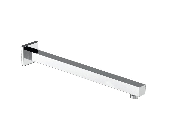 Combo- Rain duet edge square 254mm Rain shower with walmount square shower arm in Polished chrome