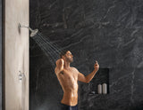 Vive Single Lever Exposed Shower mixer Diverter In Polished Chrome Finish