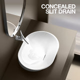 Kohler Vive Capsule Vessel Basin without Faucet Hole in White