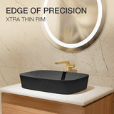 ModernLife Edge Table Top Wash Basin In Thunder Grey