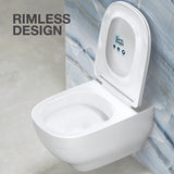 Trace Wall hung toilet in White