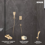 Spatula Handshower Combo in Gold