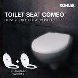 Pack of 2 Brive toilet seat covers