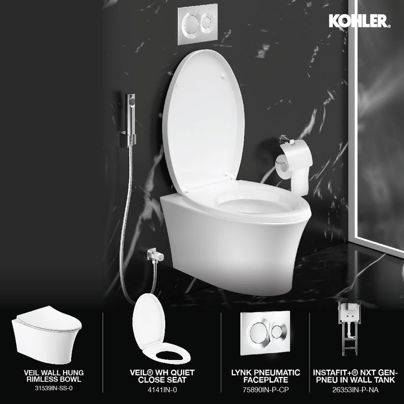 Veil Toilet combo with Tank & Faceplate
